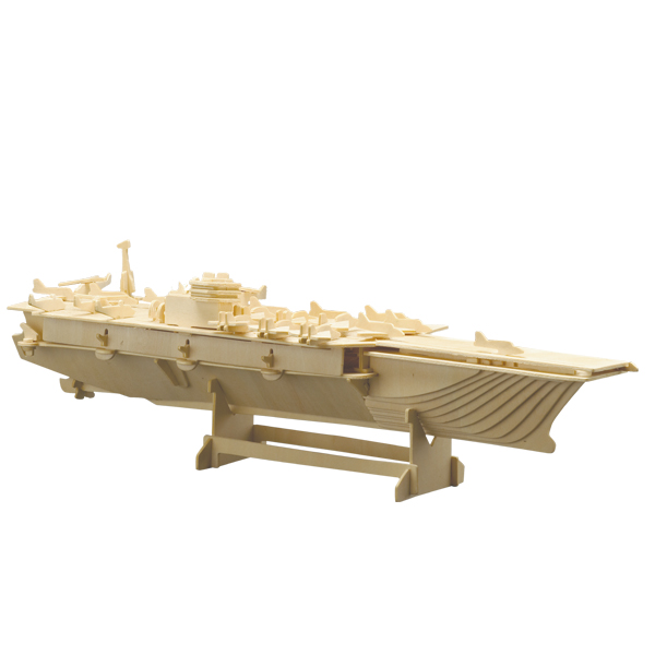 pe008720 Pebaro Holzbausatz Flugzeugträger