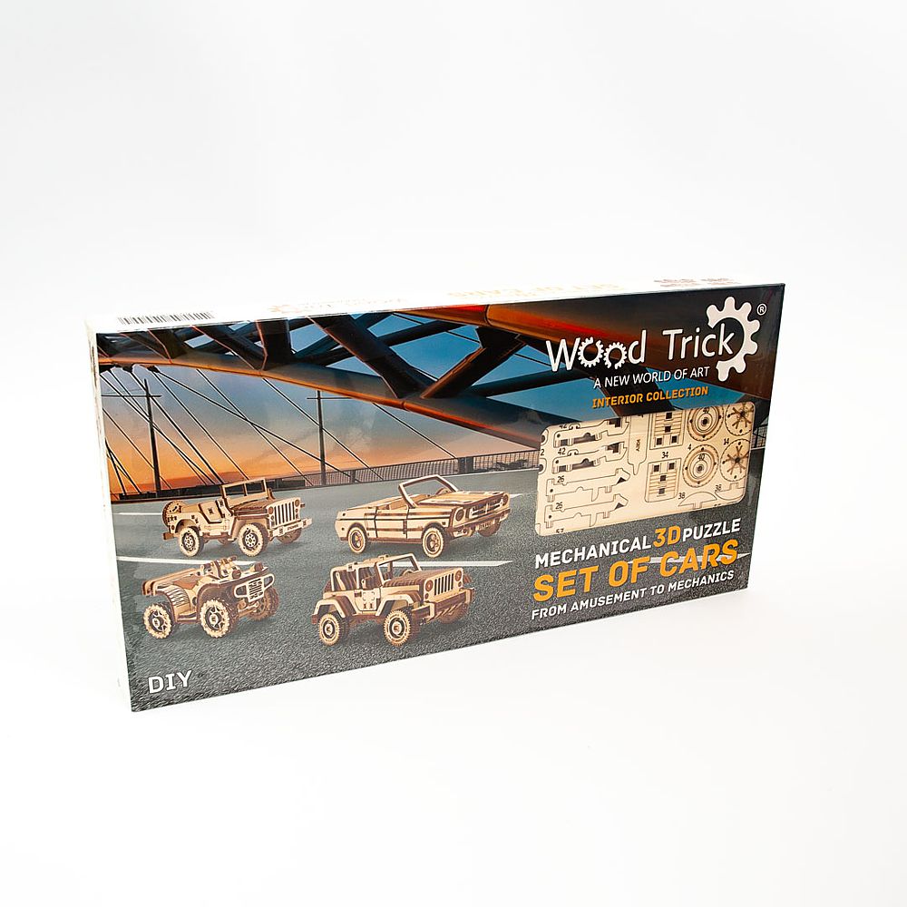 Wood Trick: Set of Cars, Verpackung