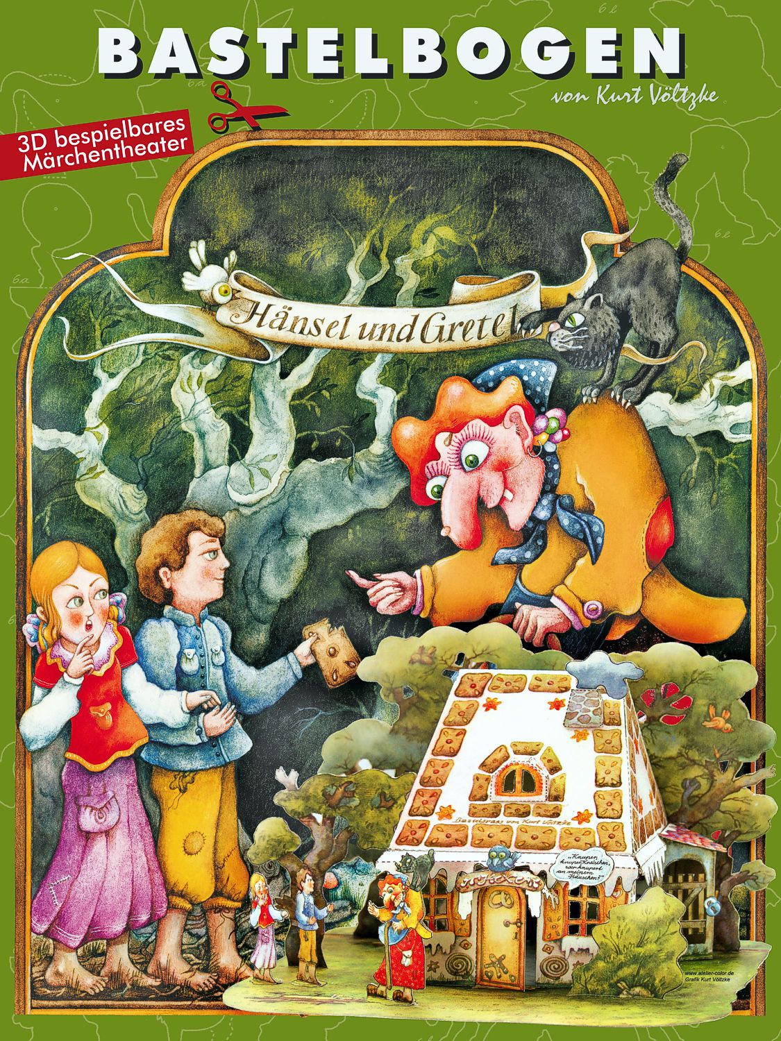 Bastelbogen Hänsel und Gretel