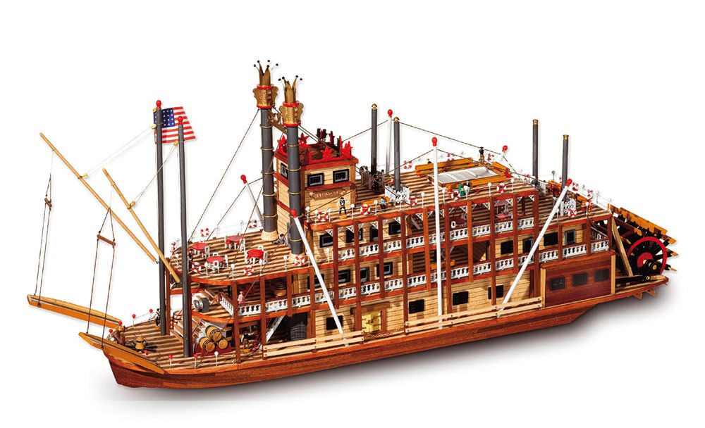 oc14003 Occre Schiffbausatz Mississippi Raddampfer, M 1:80