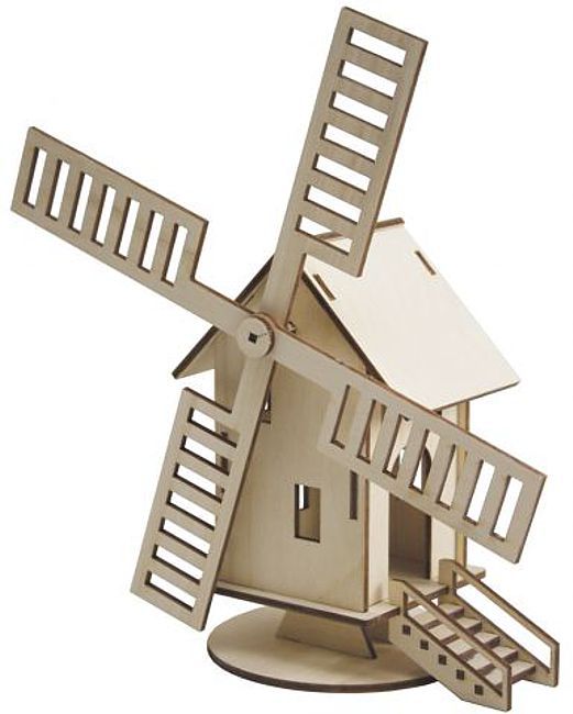 SO39000 Holzbausatz Windmühle, Laserqualität