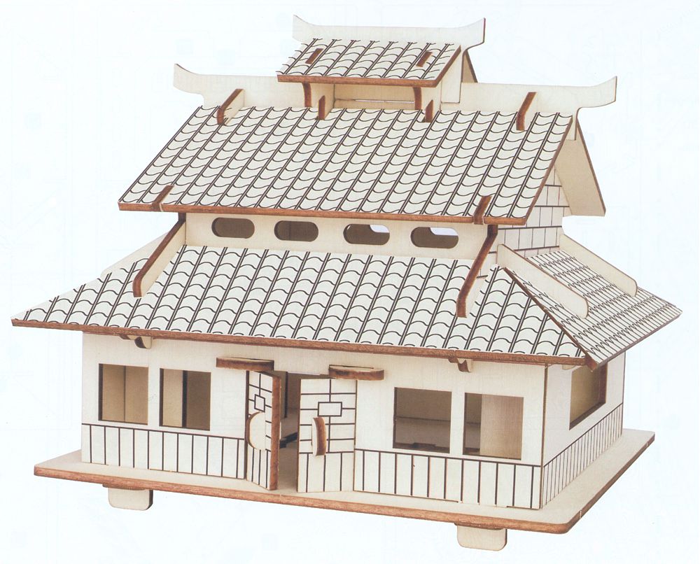 3D Holzbausatz japanisches Haus 3D Holzbausatz japanisches Haus