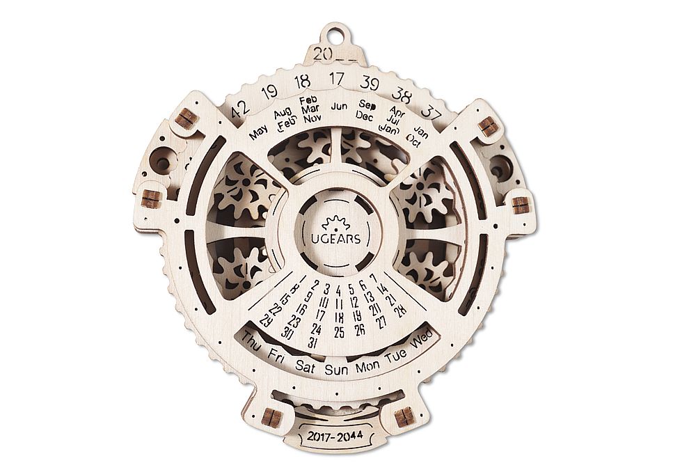 UG70036 Ugears Datums-Navigator, Holzbausatz mit mechanischer Funktion