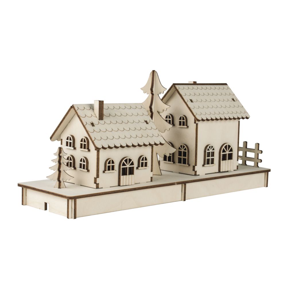 R46300000_1 Holzbausatz für 2 Häuschen, lasercut, 52 Teile