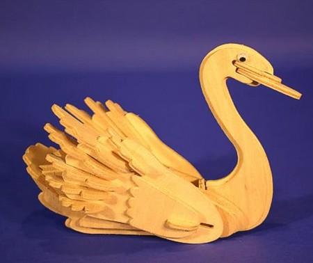 Woodcraft Holzbausatz Schwan