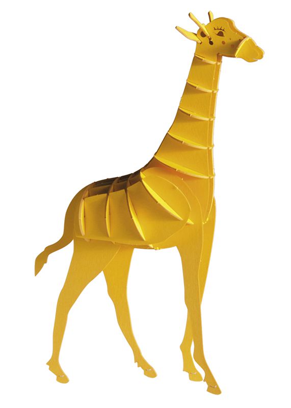 3D Modell Giraffe, 3D Modellbausatz aus Spezialkarton, gelasert 3D Modell Giraffe, 3D Modellbausatz aus Spezialkarton, gelasert
