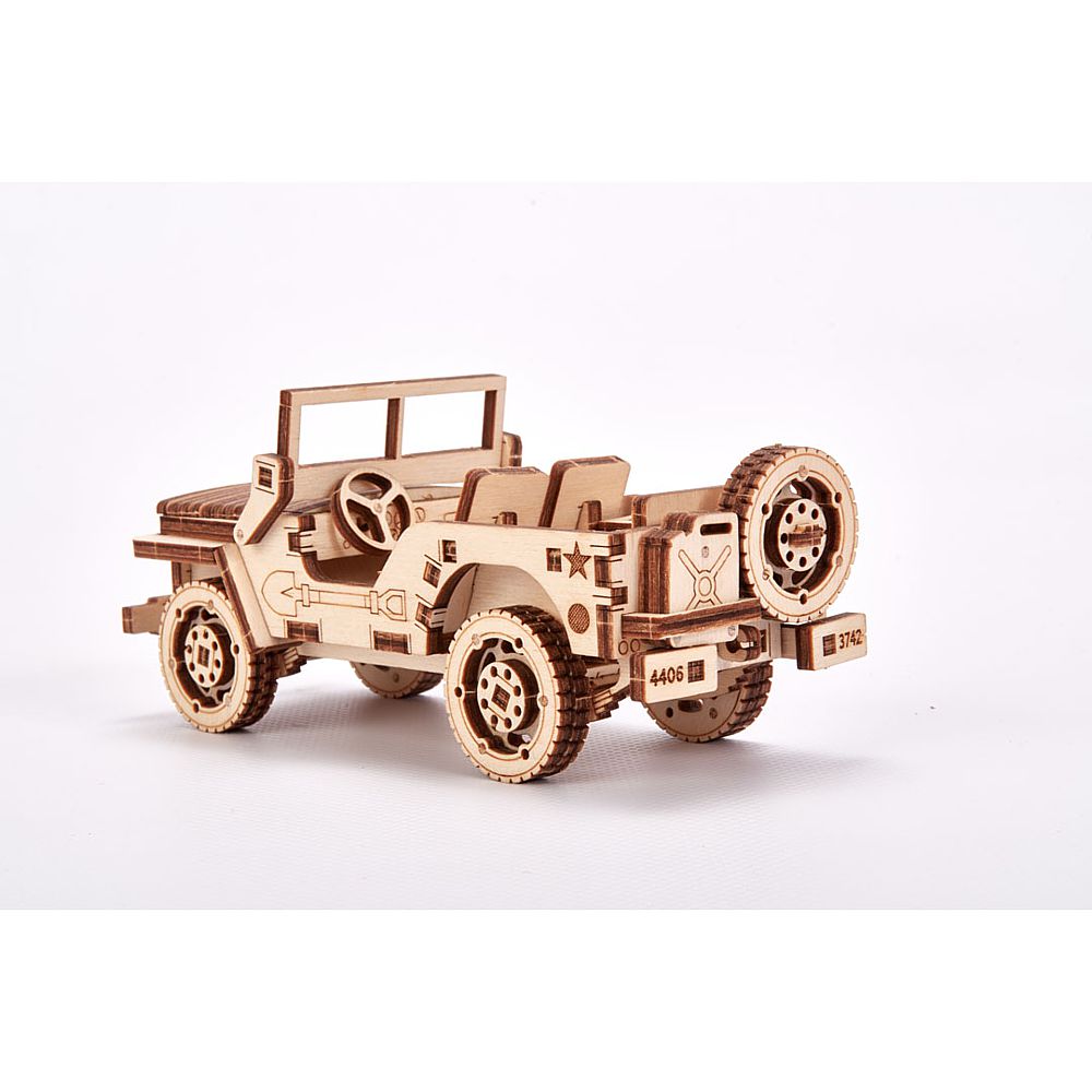 Wood Trick: Set of Cars, Jeep