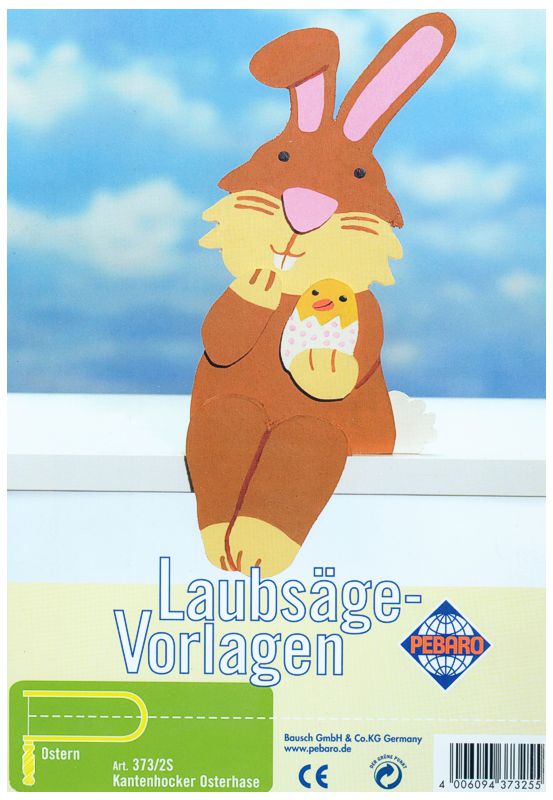 pe03732s Laubsägevorlage Kantenhocker Osterhase