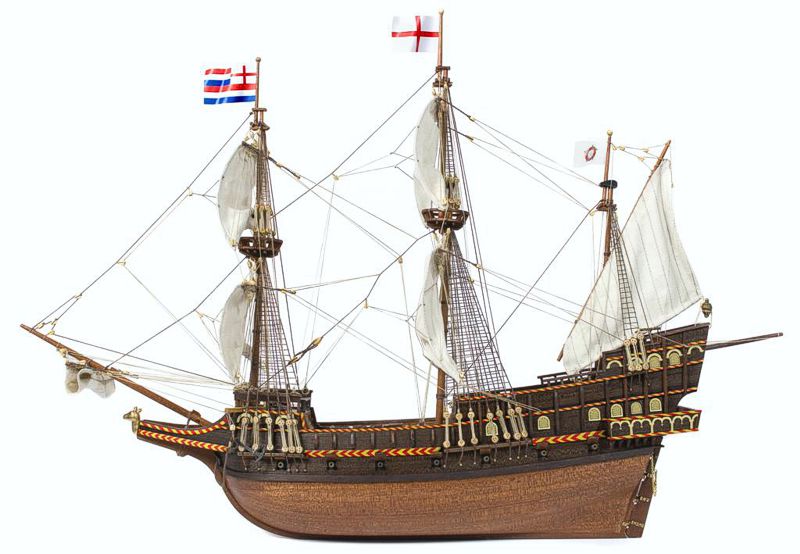 oc12003 Golden Hind, Schiffsbausatz aus Holz im Maßstab 1:85
