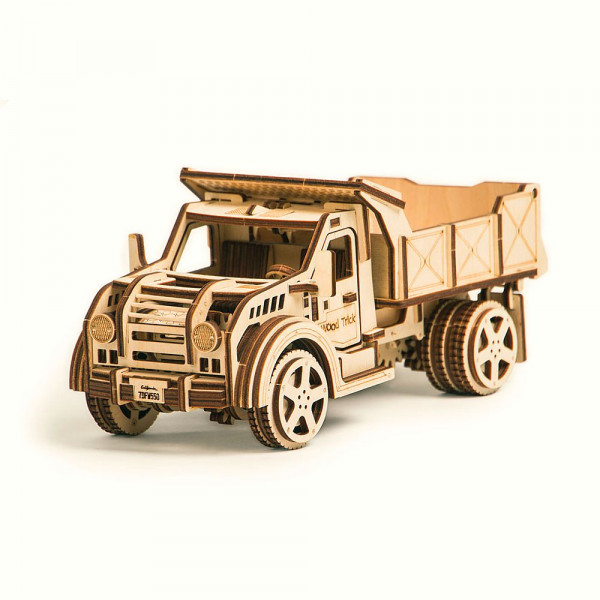 Wood Trick 3D Holzbausatz Truck, mit beweglichen Teilen und mechanischer Funktion