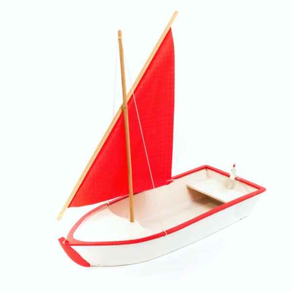 Segelboot Jolly, Schiffbausatz aus Holz