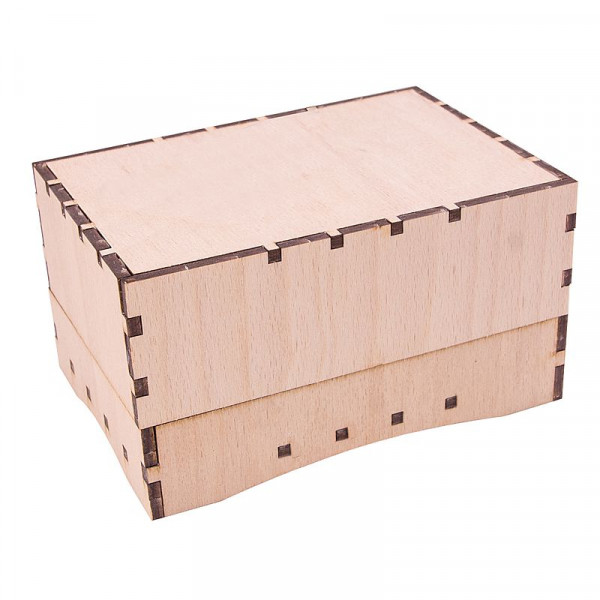 Holzbausatz Basteltruhe - Geschenkbox Blanco
