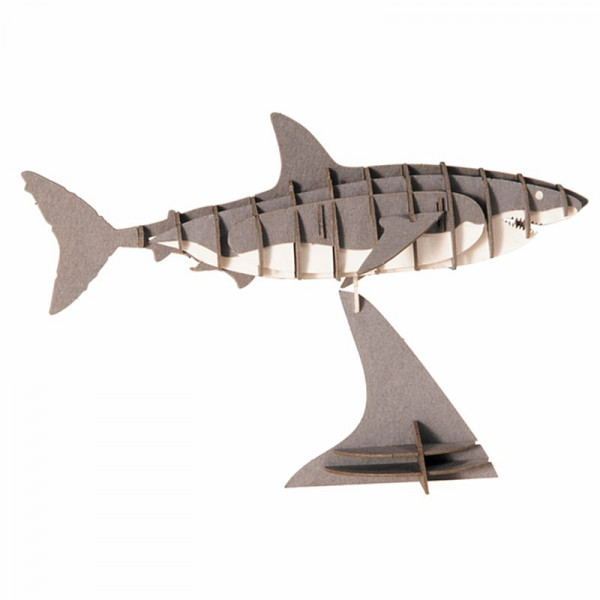 3D Modell Hai, Bausatz aus Spezialkarton, gelasert