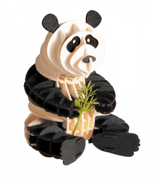 3D Modell Panda, Bausatz aus Spezialkarton, gelasert